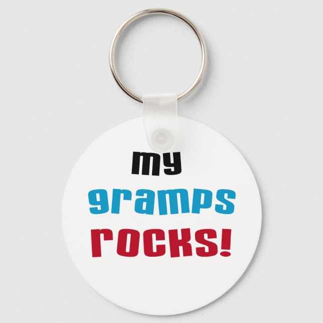 Mina Gramps Sten T-shirts och presenter Nyckelring (Framsida)