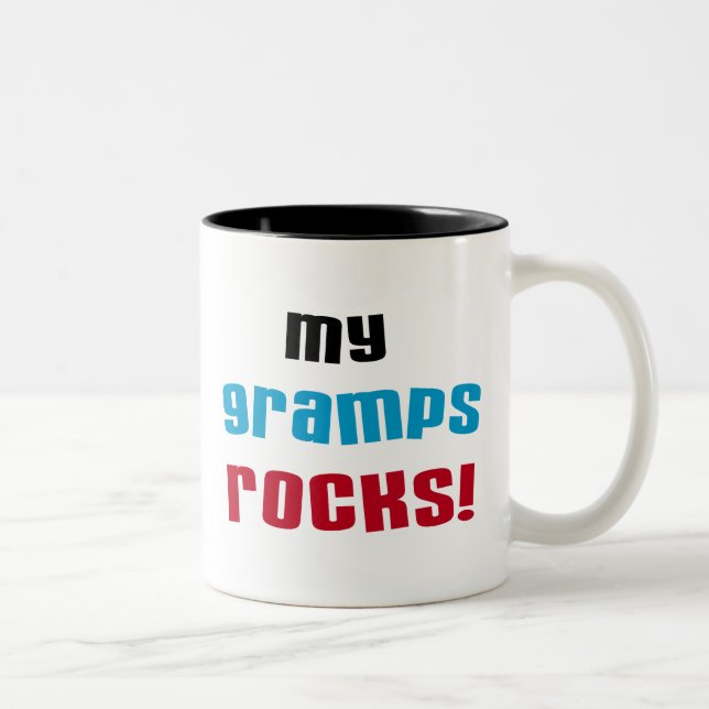 Mina Gramps Sten T-shirts och presenter Två-Tonad Mugg (Höger)