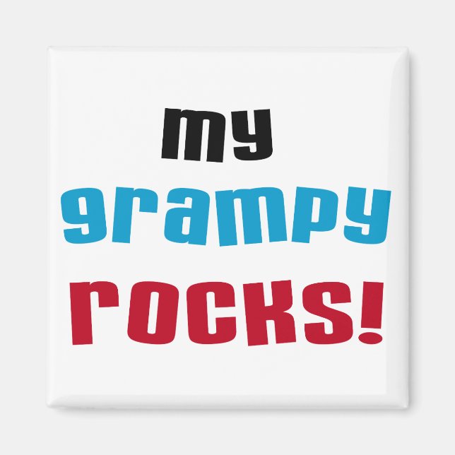 Mina Grampy Sten T-skjortor och gåvor Magnet (Framsidan)