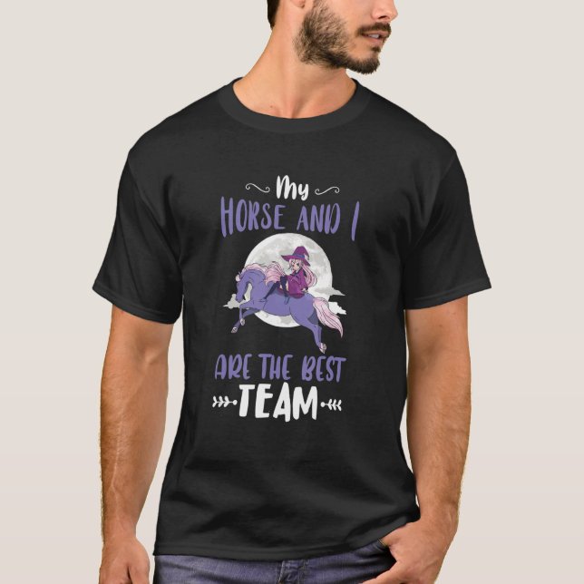 Mina hästar och jag hästar Tävla  hästar T Shirt (Framsida)