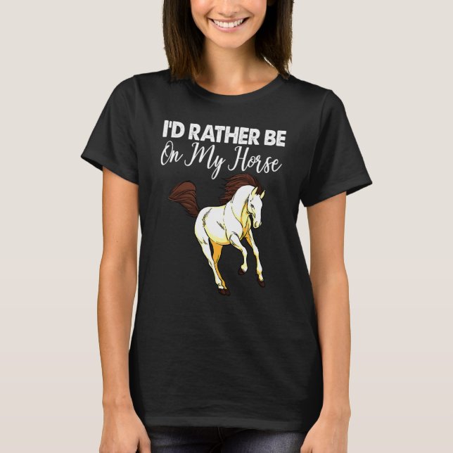 Mina hästar Women Riding T Shirt (Framsida)