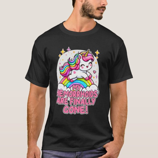 Mina hemorrojder är äntligen borta Sarcastic Rolli T Shirt (Framsida)