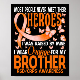 Mina Heroes I Bära Orange för min broderskfåra. Poster