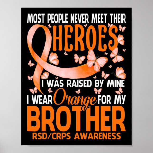 Mina Heroes I Bära Orange för min broderskfåra. Poster (Framsidan)