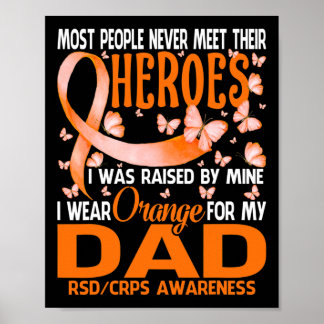 Mina Heroes I Bära Orange för mina RSD-kort från P Poster