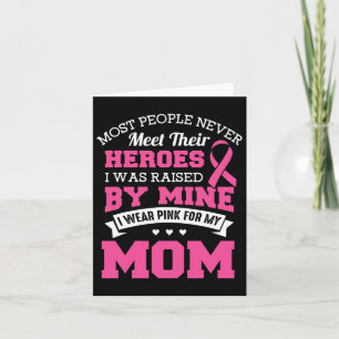 Mina Heroes I Bära Rosa för min Mamma - bröstcance Kort
