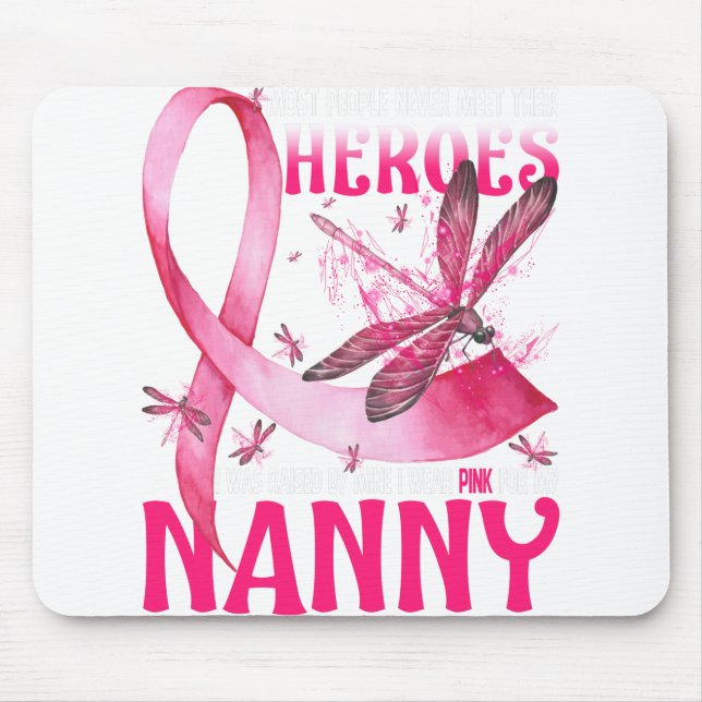 Mina Heroes jag Bära Rosa för min barnavårdscancer Musmatta (Framsidan)