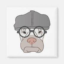 Mina herrar grumpy magnet - konst av Irina Kolby