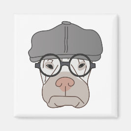 Mina herrar grumpy magnet - konst av Irina Kolby