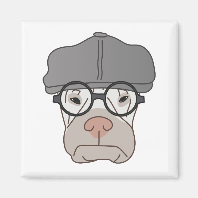 Mina herrar grumpy magnet - konst av Irina Kolby (Framsidan)