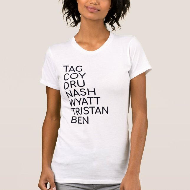 Mina herrar i Little River T Shirt (Framsida)