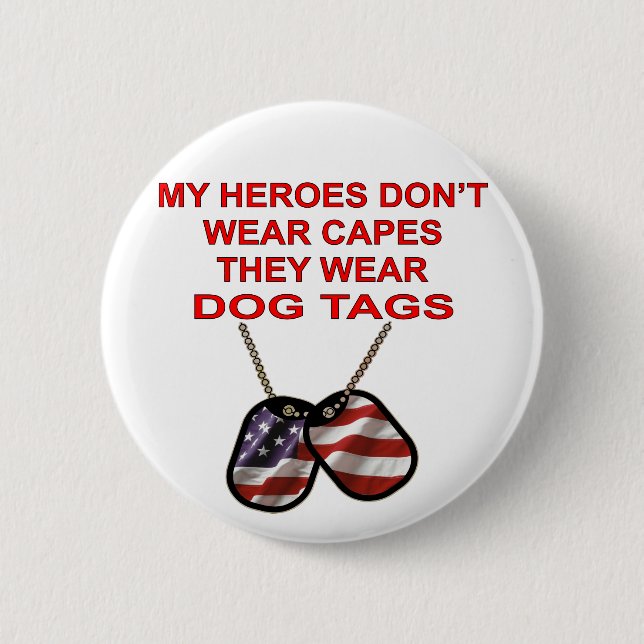 Mina hjältar Bäror inte fångas av de Bäror Hundbri Knapp (Framsida)