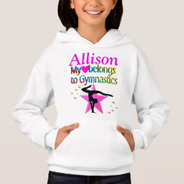 MINA HJÄRTA TILLHÖR TILL ANPASSNINGSBARNA GYMNASTI T-SHIRT