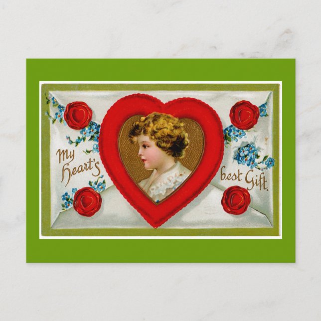 Mina hjärtan - bästa gåva helg vykort (Framsida)