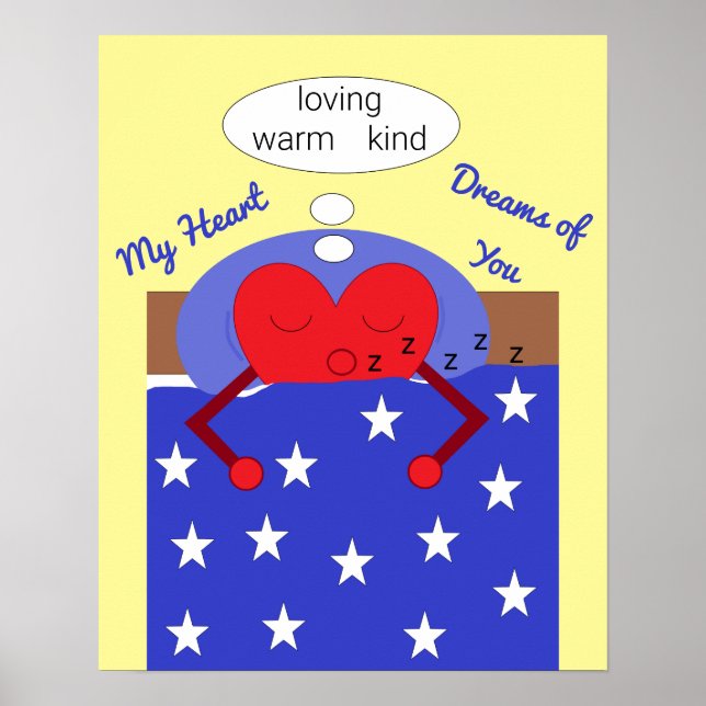 Mina hjärtan drömmer om dig: poster (Framsidan)