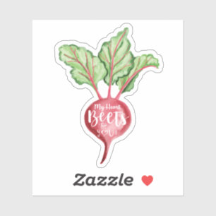 Mina hjärtan för dig, Watercolor Veggie Beet Klistermärken