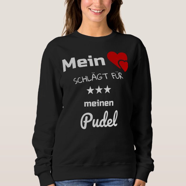 Mina hjärtan för min Pudel T Shirt (Framsida)