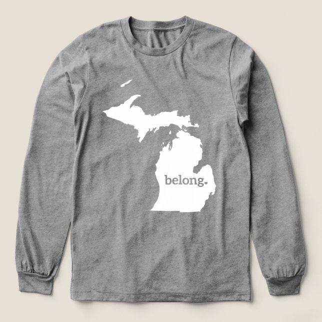 Mina hjärtefrågor i Michigan-Tillhöret T Shirt (Design framsida)