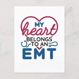 Mina hjärtefrågor till en EMT EMS-Tillhör-flickvän Vykort