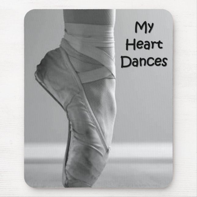 MINA HJÄRTSDANSER BALLERINA HAR MOUSEPAD MUSMATTA (Framsidan)
