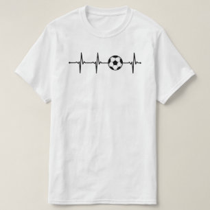 Mina hjärtslag för fotboll Fotboll Boll ECG BV T Shirt