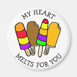 Mina hjärtsmältdeglar för Ice Cream Pun Magnet