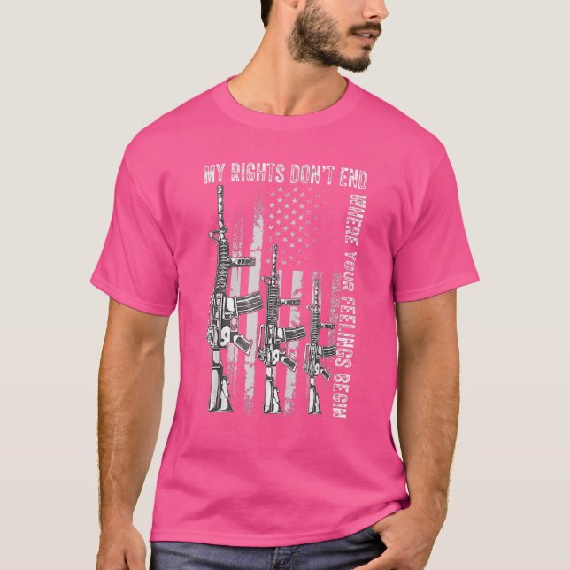 Mina Höger slutar inte där dina känslor börjar i U T Shirt (Framsida)