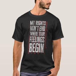 Mina Höger slutar inte där dina känslor börjar på T Shirt