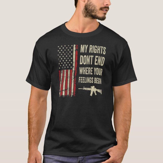 Mina Höger slutar inte där dina känslor börjar T Shirt (Framsida)
