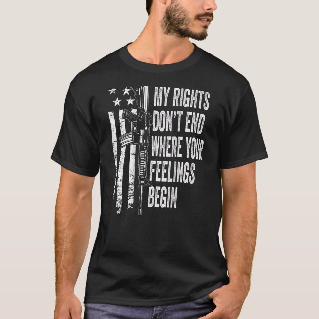 Mina Höger slutar inte där dina känslor börjar T Shirt (Framsida)