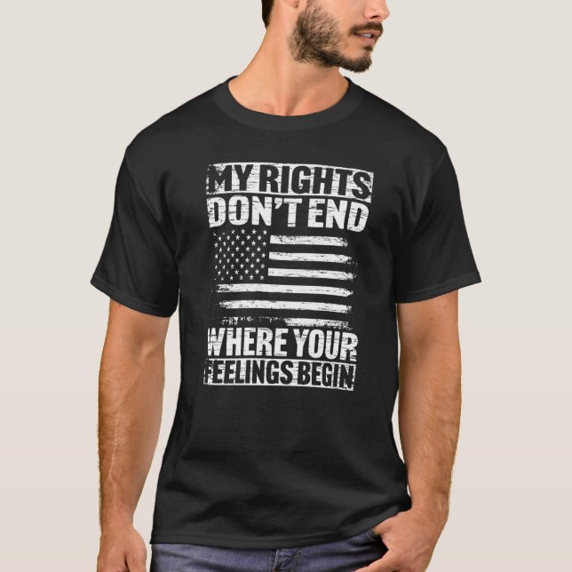 Mina Höger slutar inte där dina känslor börjar T Shirt (Framsida)