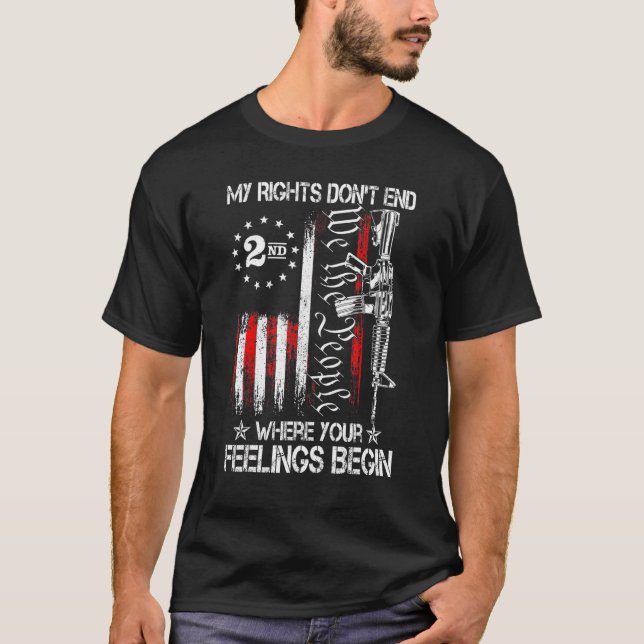 Mina Höger slutar inte där dina känslor börjar T Shirt (Framsida)