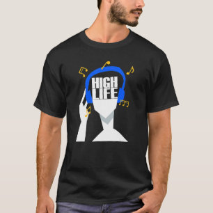 Mina hörlurar spelar bara Hjärtliv från Ghana T Shirt