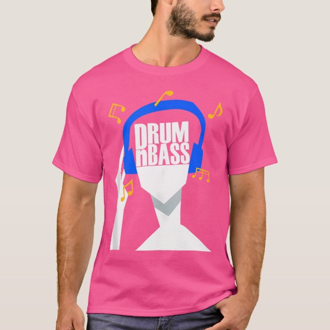 Mina hörlurar spelar bara trumma och bass eller Dr T Shirt (Framsida)