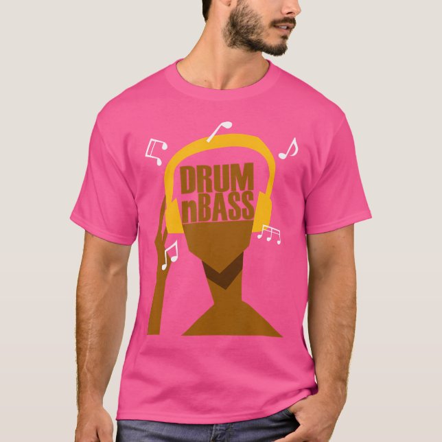 Mina hörlurar spelar bara trumma och bass eller Dr T Shirt (Framsida)