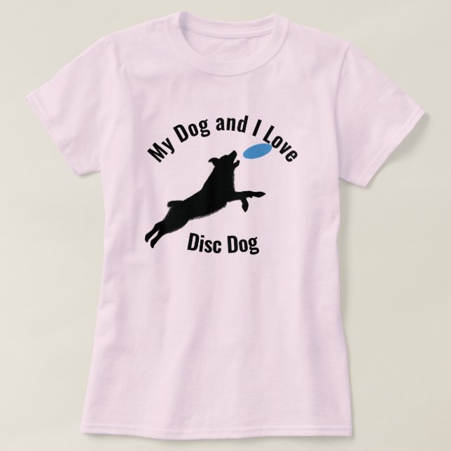 Mina Hund och jag Kärlek Disk Hund Aussie T Shirt (Design framsida)