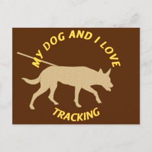 Mina Hund och jag Kärlek spårning Vykort