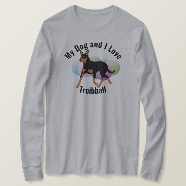 Mina Hund och jag Kärlek Treibball Kelpie T Shirt (Design framsida)