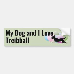 Mina Hund och jag Kärlek Treibball Mutt Bildekal