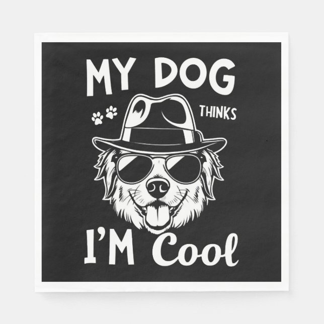 Mina Hund tror att jag är Coola Pappersservett (Framsidan)