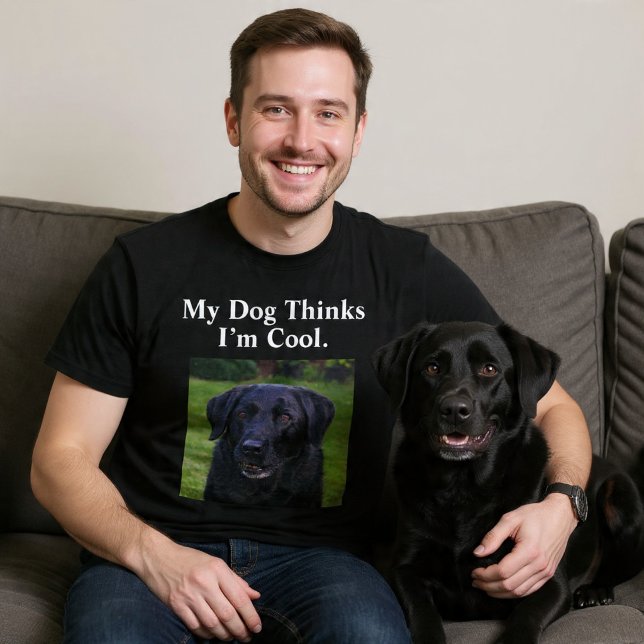 Mina Hund tror att jag är Coola. Rolig hund anpass T Shirt (Skapare uppladdad)