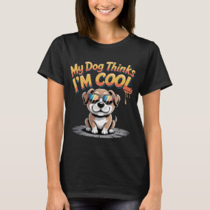 Mina Hund tror att jag är Coola - Tecknaden Golden T Shirt