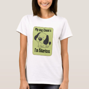 Mina Hund tror att jag är Superskoj Pet Funny T Shirt