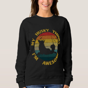 Mina Husky Thinks I M Fantastisk T Shirt