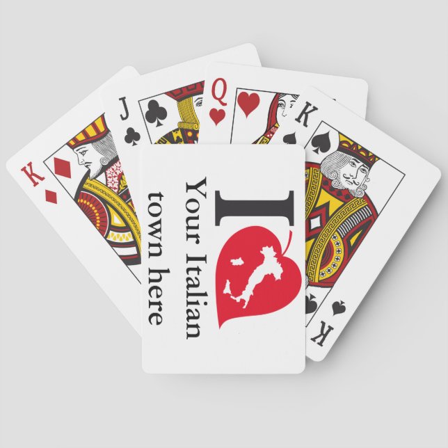 Mina italienska kort casinokort (Baksidan)