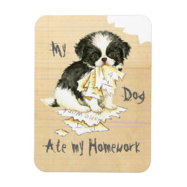 Mina japanska chin Ate Mina hemläxor Magnet