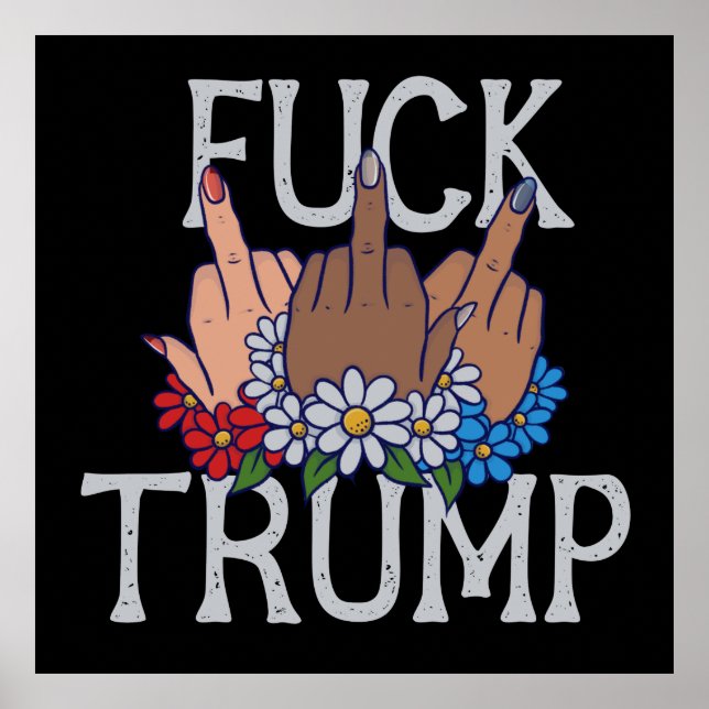 Mina känslor på Donald Trump United we står Poster (Framsidan)