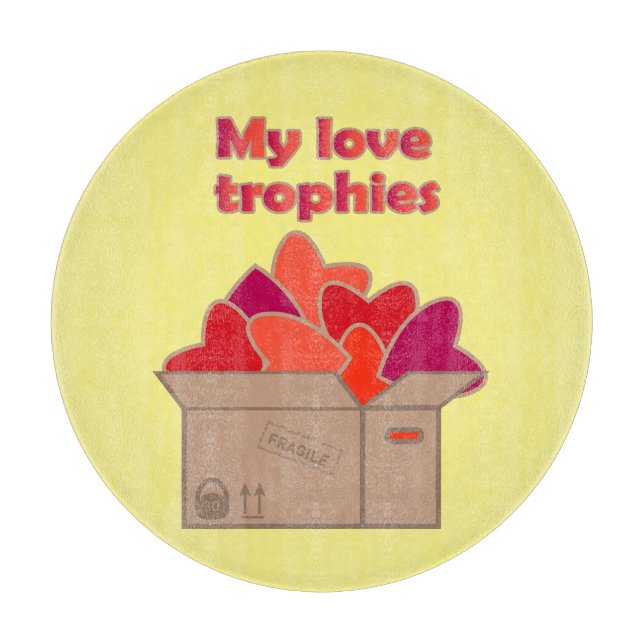 Mina kärlek-troféer i lådan fullt av Valentineser  (Framsidan)