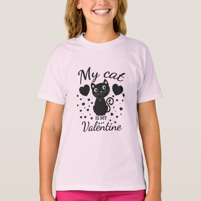 Mina katter är mitt katt T-skirt T Shirt (Framsida)