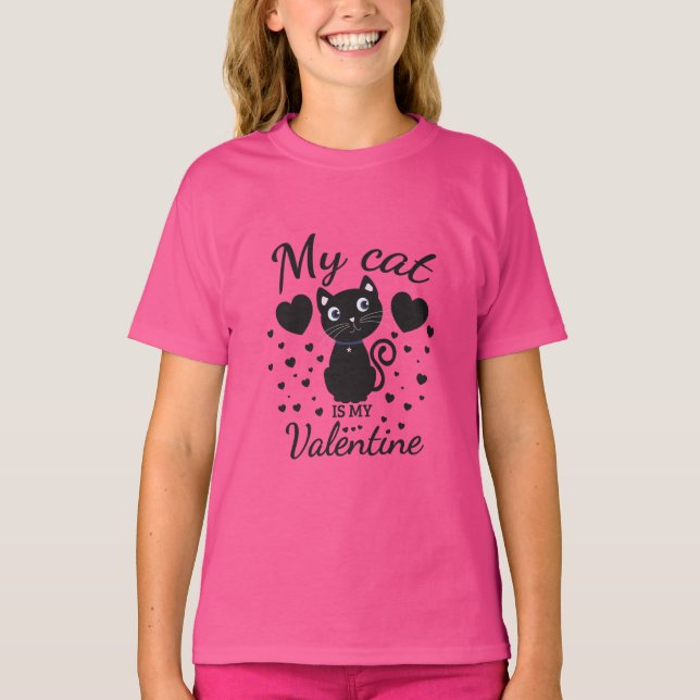 Mina katter är mitt katt T-skirt T Shirt (Framsida)